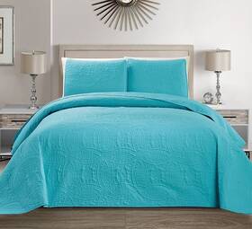Linen Plus 665752434260 Collection 3 Pieces King/california King Over Size Embossed Coverl Linen Plus 665752434260 Collection 3 Pieces King/california King Over Size Embossed Coverl