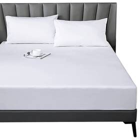 Cm-fittedsheets-135x190cm-bi Lirex Cotton Fitted Sheet Full 300 Thread Count Soft Breathable 8-10 Inch Deep Pocket S