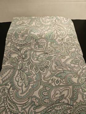 Sm1216 London Fog Vintage Paisley Print Seafoam Green Queen Flat Sheet 90 In X 102 Sm1216 London Fog Vintage Paisley Print Seafoam Green Queen Flat Sheet 90 In X 102