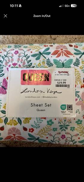 60-8202-459800-01999-16-1 London Kaye Mushroom Sheets