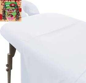 London Linens 0647356981463 Soft Microfiber Massage Table Sheets Set 3 Piece - Includes Ma