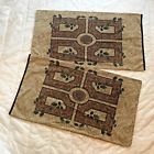 Louis Nichole Palatino Moroccan Queen Sized Pillowcase Pair From Vintage