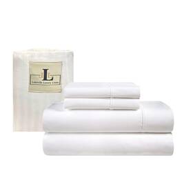 Lk-sh-1-085 Lukeville Luxury Linen Twin-xl Sheets Extra Deep Pockets 15 Inch 500 Thread Count 4 Piece Sheet Set