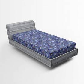 Lunarable 682411708755 Koala Fitted Sheet Creative Cartoon Animals Hugging Branches Eating Leaves S