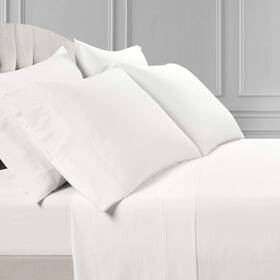 16t007428 Lush Decor Aria Dots 6 Piece Cotton Sheet Set King White