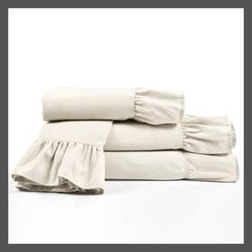 82327287 Lush Decor 6pc Queen Reyna Ruffle Sheet Set Wheat - D Cor 82327287 Lush Decor 6pc Queen Reyna Ruffle Sheet Set Wheat - D Cor