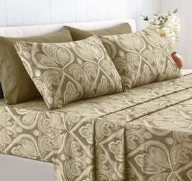 161686 Lux Decor Collection Deep Pocket 6 Piece Queen Sheet Set 1800 Count Microfiber Comfort Paisley Sheets 161686 Lux Decor Collection Deep Pocket 6 Piece Queen Sheet Set 1800 Count Microfiber Comfort Paisley Sheets