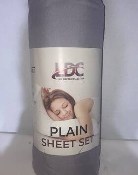 Lux Decor Collection 761681155938 Twin Sheet Set Grey New