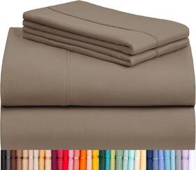 Luxclub 313033120134 4 Pc Queen Sheet Set Breathable Luxury Bed Sheets Deep Pockets 18 Inch Wri
