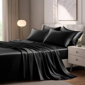 Luxclub 810033416439 4 Pc Sheet Set Bed Sheets Deep Pockets 18 Inch Eco Friendly Wrinkle Free Coo