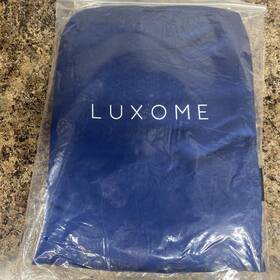 412-02 Luxome 669818726443 Luxury Sheet Set 100% Viscose Bamboo 400 Thread Ct. Twin Sapphire