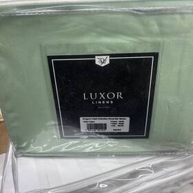 Luxor Linens Hotel Collection 086569897473 Queen Sheet Set 100% Cotton Apple Green Brand New Luxor Linens Hotel Collection 086569897473 Queen Sheet Set 100% Cotton Apple Green Brand New