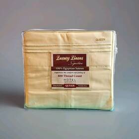 Luxury Linens Usa 445026686617 Last One Egyptian Cotton 800 Count Sateen 15 Inch Deep Pocket Hotel Sheet Set Queen