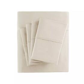 53374131 Madison Park Cotton Blend 6pc Sheet Set 800 Thread Count King Ivory 53374131 Madison Park Cotton Blend 6pc Sheet Set 800 Thread Count King Ivory
