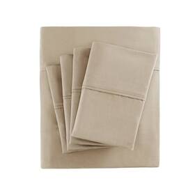 53374140 Madison Park Cotton Blend 6pc Sheet Set 800 Thread Count King Khaki 53374140 Madison Park Cotton Blend 6pc Sheet Set 800 Thread Count King Khaki