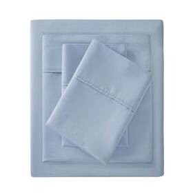 80325874 Madison Park California King 1500 Thread Count Cotton Blend 4pc Sheet Set Blue 80325874 Madison Park California King 1500 Thread Count Cotton Blend 4pc Sheet Set Blue