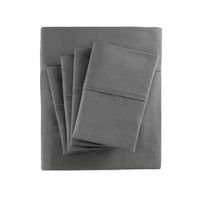 80326003 Madison Park California King 6pc 800 Thread Count Cotton Blend Sheet Set Charcoal