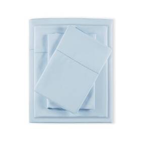 90206983 Madison Park Queen 500 Thread Count Cotton Deep Pocket Sheet Set Blue - 90206983 Madison Park Queen 500 Thread Count Cotton Deep Pocket Sheet Set Blue -