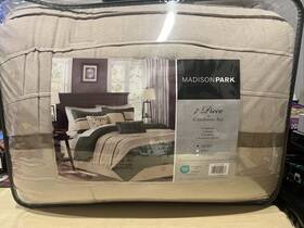 Mp10-7488 Madison Park 100% Polyester 7 Piece Queen Comforter Set Green Mp10-7488 Madison Park 100% Polyester 7 Piece Queen Comforter Set Green