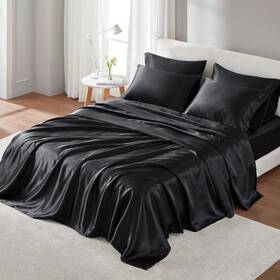 Shet20-174 Madison Park Essentials Satin Sheet Set Luxury And Silky With Natural Sheen 14 Shet20-174 Madison Park Essentials Satin Sheet Set Luxury And Silky With Natural Sheen 14