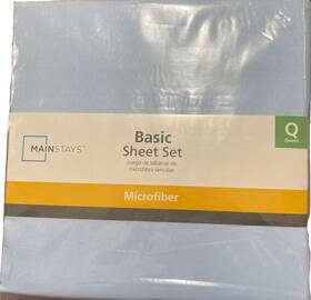 6pcsolid Mainstays Queen Softest Microfiber 4pc Sheet Set