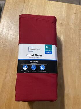 Mainstays 810042600508 New Cotton Blend Fitted Sheet Twintwin Xl Easy Care