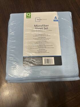 Mainstays 844178030373 New Soft Microfiber 4 Piece Sheet Set Queen Size
