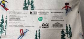 Ms0336111909-42 Mainstays Full Sheet Set Skiers And Trees Pattern 100% Cotton 4-piece Bedding