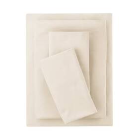 Ms2401325722-27 Mainstays 4-piece 300 Thread Count Beige Cotton Blend Percale