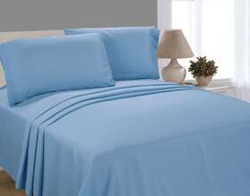 Ms45-002-301-07 Mainstays Basics Microfiber Adult/teen Value Sheet Set Queen Blue 4 Piece