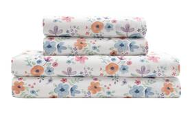 Mallary By Matthew 810017301942 Super Soft-soft 100% Microfiber Print Sheet Watercolor Floral Full Mallary By Matthew 810017301942 Super Soft-soft 100% Microfiber Print Sheet Watercolor Floral Full