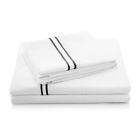 Malouf 200 Thread Count Percale Hotel Bed Sheet Set Black Queen 848971005187