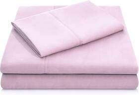 Ma90kkbhms Malouf Woven Brushed Hypoallergenic Microfiber Sheets King / Blush