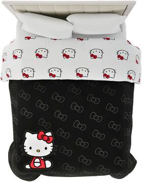 9f0599 Manufacturing Company Inc Collectibles Hello Kitty Bedding Super Soft Cozy Microfiber Reversible Comforter