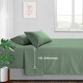 Msf0106-0019 Manyshofu Extra Deep Pocket Queen Sheet Sets - Hotel Luxury 1800 Thread Count