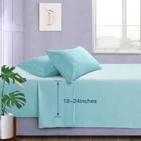 Manyshofu Msf0106-0029 Extra Deep Pocket King Size Sheets - Hotel Luxury 1800 Thread Count Sh