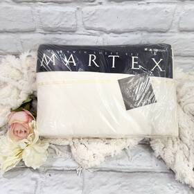 Martex 028828383723 Vtg 230 Luxury Percale Ivory Twin Sheet Set 100% Cotton Satin Accent Martex 028828383723 Vtg 230 Luxury Percale Ivory Twin Sheet Set 100% Cotton Satin Accent