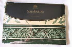 Martex 028828423337 Vintage Sanderson Queen Flat Sheet Willow Bough 200 Luxury Percale 1993