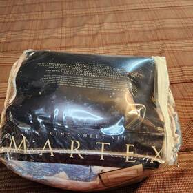 Martex 028828546074 Vtg Flannel Sheet Set 4 Pc King Size Texture Argyle Ii Beige Geometric