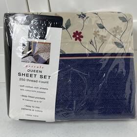 Martex 028828950970 Vintage Donegal Stri Jewel 250 Luxury Percale Queen Sheet Set Sealed Martex 028828950970 Vintage Donegal Stri Jewel 250 Luxury Percale Queen Sheet Set Sealed