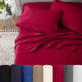 1s11384 Martex 4 Piece King Size Bed Sheets Set Light Weight So