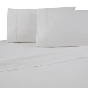 82083768 Martex Queen 700 Thread Count Supima Cotton Solid Sheet Set Bright White