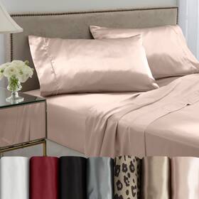 A1at337030 Martex Elegance 4-pcs Queen Size Luxury Hotel Quality Bed Sheets Set - Rose Gold