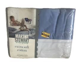 Martha Stewart 028828699169 Vintage 1997 Everyday Soft King Flat Sheet 200 Tc Cotton Nos