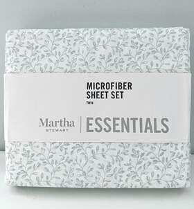 100087662tw Martha Stewart Printed Microfiber 4-pc. Sheet Set King 110aw