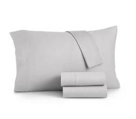 10015002tw Martha Stewart Essentials 3 Pc. Twin Sheet Set Grey Jersey Knit