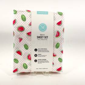 Martha Stewart 887719197210 100% Percale Cotton Queen Sheet Set - 4 Piece Soft New