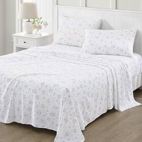 Martha Stewart 887719210896 Ultra Soft Brushed And Washed Microfiber 4 Piece Sheet Set Easy Care Secure