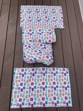 Martha Stewart Collection 733003540937 Whim By Flannel Cotton Full Sheet Set Christmas Gifts