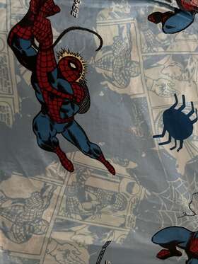 22682 Marvel Rn#22682 Spider-man Comics Full Size Sheet Set Fabric Spiderman 2012 100% Cotton